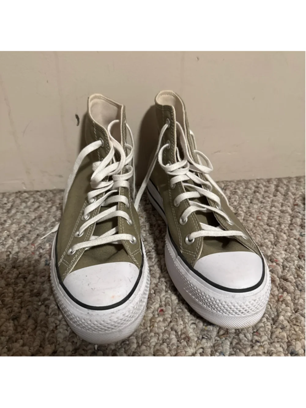 Converse Chuck Taylor All Star Lift Platform In Mossy Sloth Green- Size 10